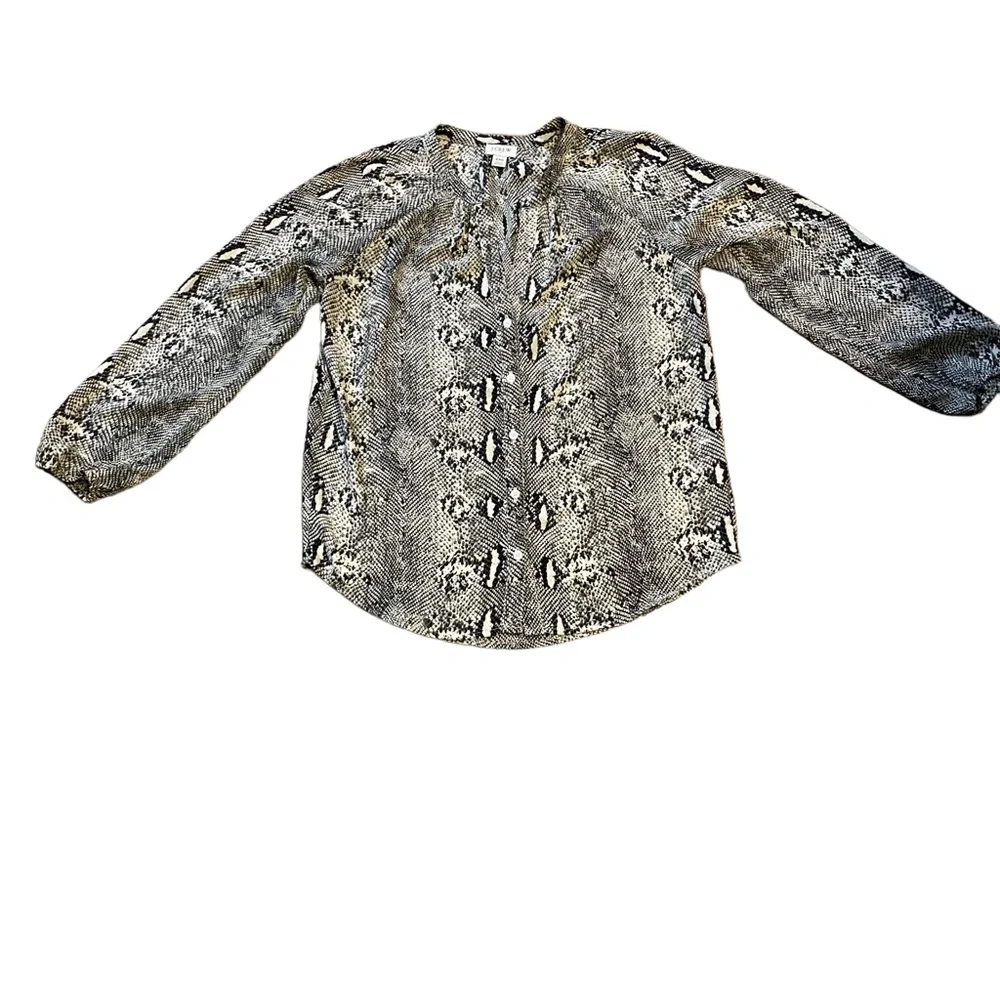 J.Crew Lightweight snakeprint Blouse